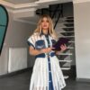 Premium Denim Shirt Dress with Belt Premium Denim Shirt Dress with Belt