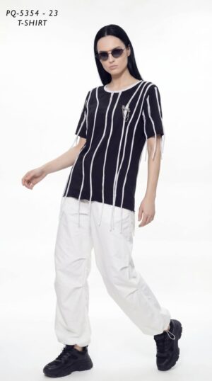 Premium Striped Crew Neck T-Shirt PQ5354 Premium Striped Crew Neck T-Shirt PQ5354