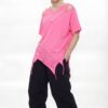 Women's Casual Cutout T-Shirt PQ5394 Women's Casual Cutout T-Shirt PQ5394