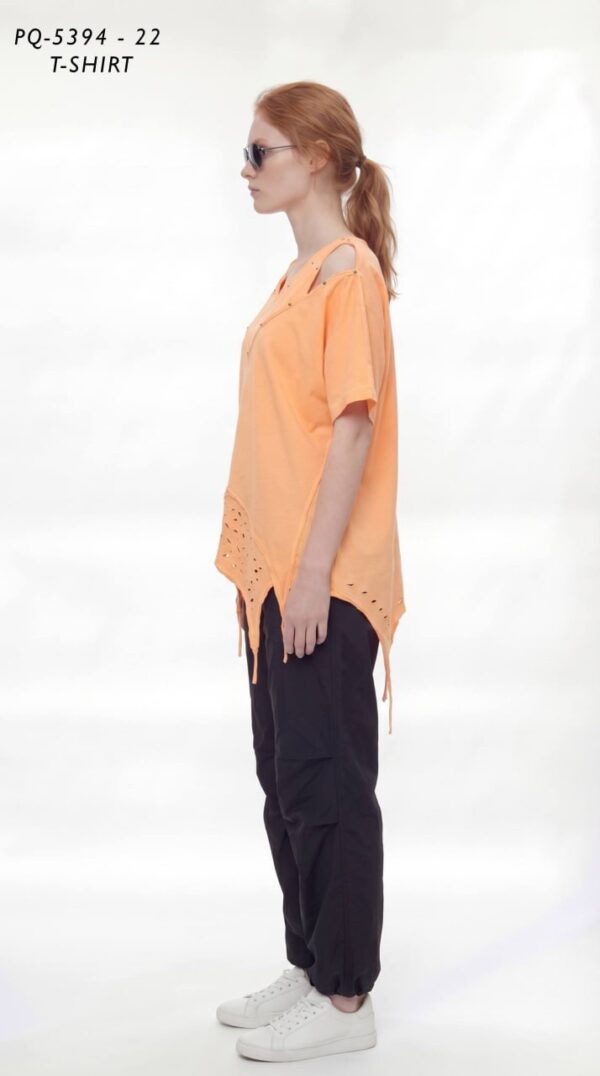 Women's Casual Cutout T-Shirt PQ5394 Women's Casual Cutout T-Shirt PQ5394