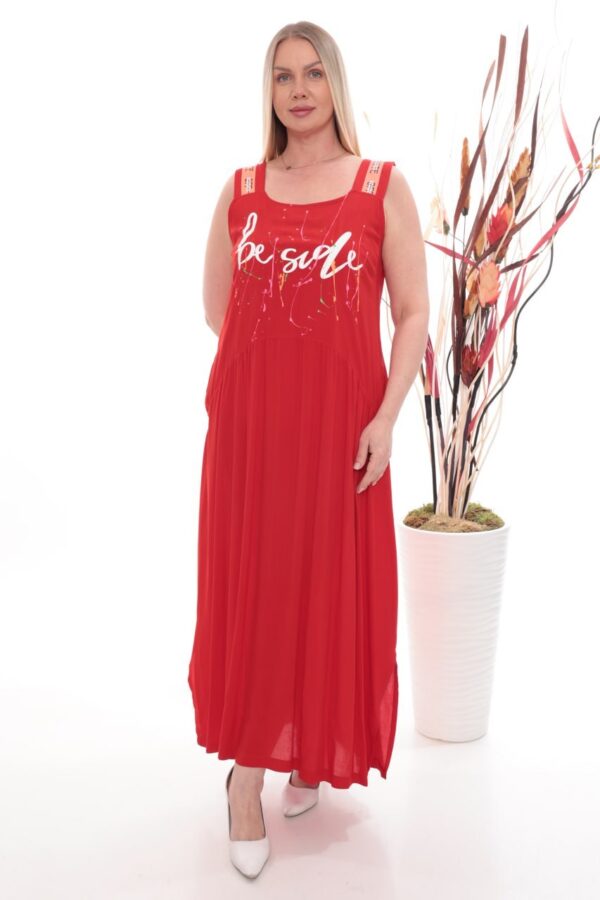 Premium Turquoise Maxi Dress with Script Graphic Premium Turquoise Maxi Dress with Script Graphic