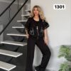 Black Lace Jacket & Pants Set Black Lace Jacket & Pants Set