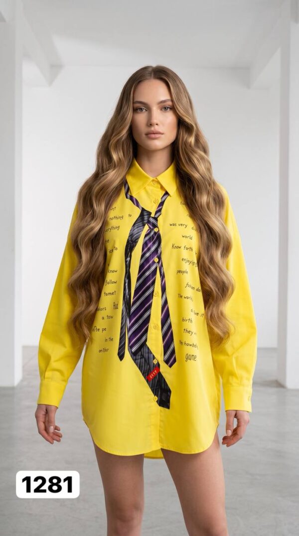 TATU1281 Black Statement Shirt with Graphic Print TATU1281 Black Statement Shirt with Graphic Print