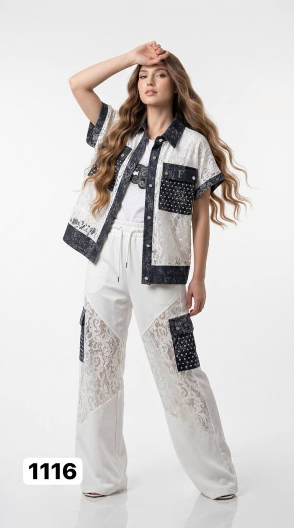 TATU1116 Black Lace Two-Piece Set - Premium Wholesale TATU1116 Black Lace Two-Piece Set - Premium Wholesale