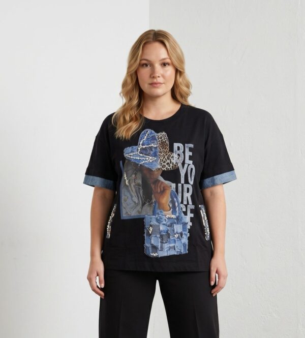 Premium Graphic Print Blouse - Wholesale Women's Top Premium Graphic Print Blouse - Wholesale Women's Top