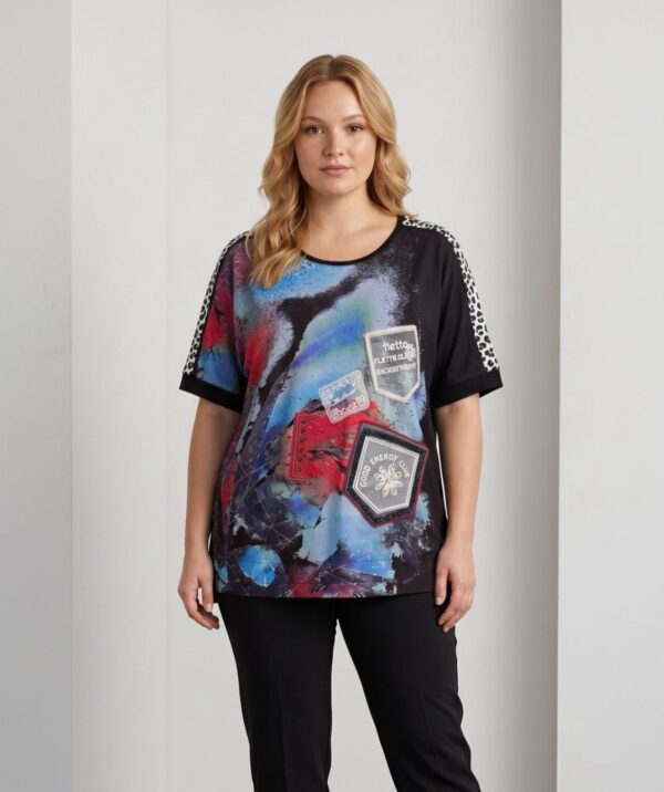 ELIZAFANTI Women's Artistic Print Blouse - Premium Fashion Top ELIZAFANTI Women's Artistic Print Blouse - Premium Fashion Top