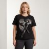 Premium Black Graphic Blouse - Wholesale B2B Premium Black Graphic Blouse - Wholesale B2B