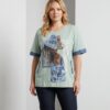 Premium Graphic Print Blouse - Wholesale Women's Top Premium Graphic Print Blouse - Wholesale Women's Top