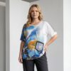 ELIZAFANTI Women's Artistic Print Blouse - Premium Fashion Top ELIZAFANTI Women's Artistic Print Blouse - Premium Fashion Top