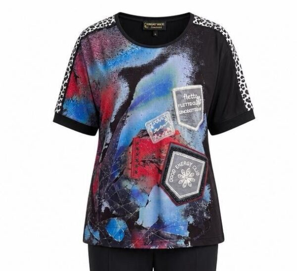 ELIZAFANTI Women's Artistic Print Blouse - Premium Fashion Top ELIZAFANTI Women's Artistic Print Blouse - Premium Fashion Top