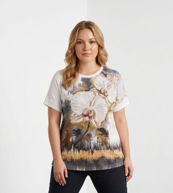 Premium Artistic Print Blouse - Wholesale Fashion Premium Artistic Print Blouse - Wholesale Fashion