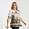 Premium Artistic Print Blouse - Wholesale Fashion Premium Artistic Print Blouse - Wholesale Fashion