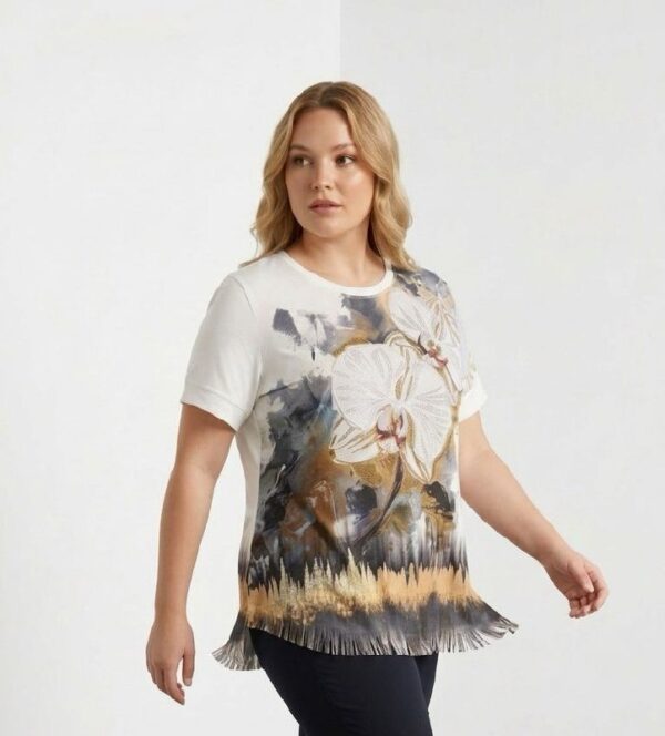 Premium Artistic Print Blouse - Wholesale Fashion Premium Artistic Print Blouse - Wholesale Fashion