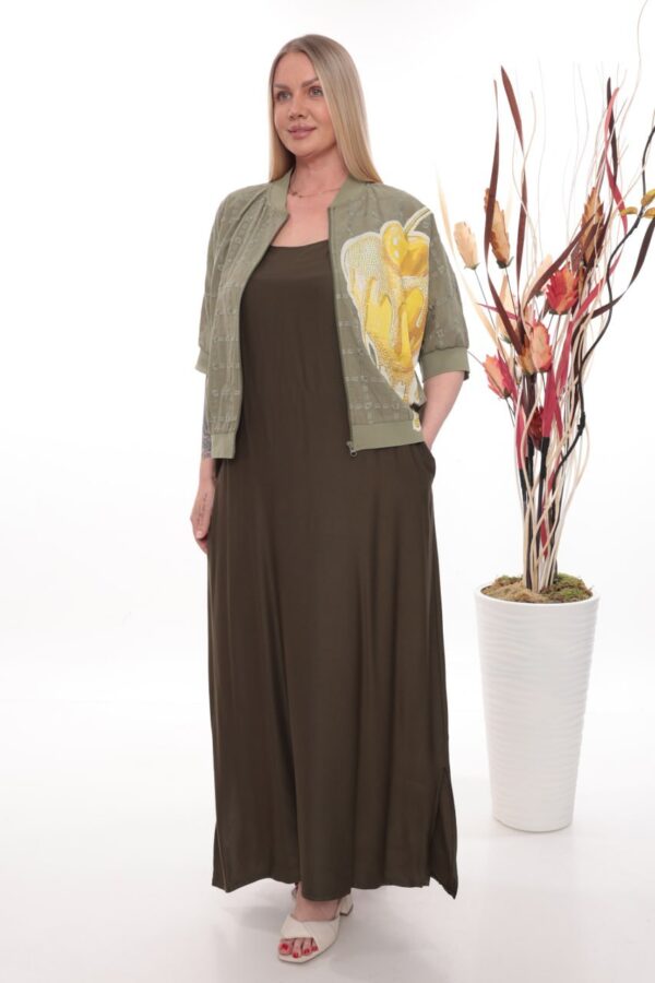 Women's Premium Bomber Jacket - Versatile Khaki Outerwear Women's Premium Bomber Jacket - Versatile Khaki Outerwear
