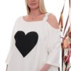 Premium Heart Print Dress with Decorative Hem Premium Heart Print Dress with Decorative Hem