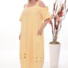 Women's Cold Shoulder Dress with Decorative Hem Women's Cold Shoulder Dress with Decorative Hem