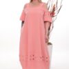 Women's Cold Shoulder Dress with Decorative Hem Women's Cold Shoulder Dress with Decorative Hem