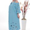 Premium Cold Shoulder Dress with Eyelet Details Premium Cold Shoulder Dress with Eyelet Details
