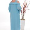 Premium Cold Shoulder Dress with Eyelet Details Premium Cold Shoulder Dress with Eyelet Details