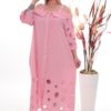 Premium Cold Shoulder Dress with Eyelet Details Premium Cold Shoulder Dress with Eyelet Details