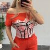 Women's Graphic Crop Top & Wide Leg Pants Set Women's Graphic Crop Top & Wide Leg Pants Set