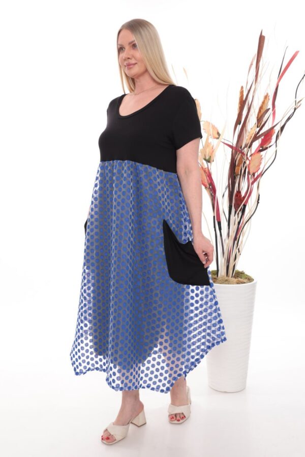 Premium Polka Dot Color Block Dress - Wholesale Premium Polka Dot Color Block Dress - Wholesale