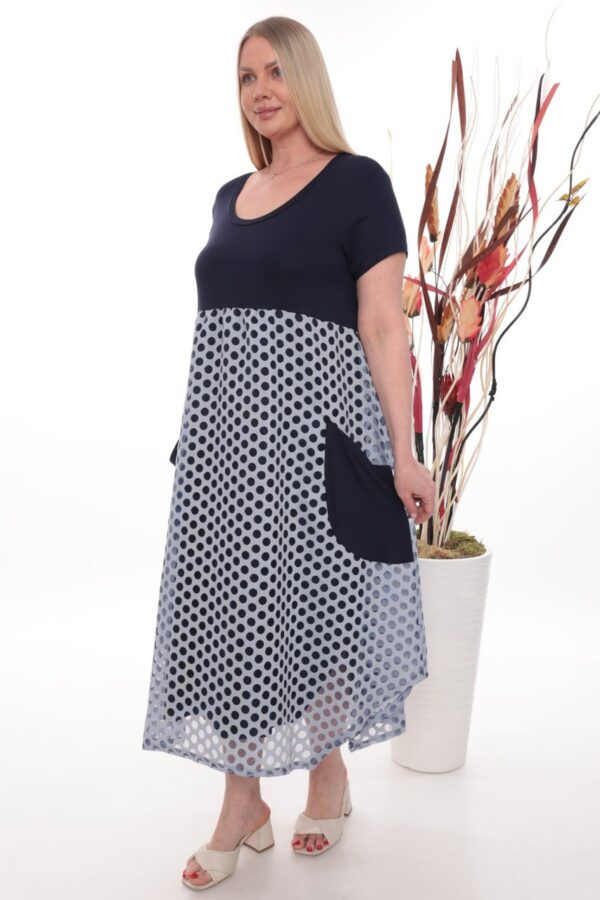 Premium Polka Dot Color Block Dress - Wholesale Premium Polka Dot Color Block Dress - Wholesale