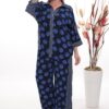 Premium Polka Dot Tracksuit - Navy Blue