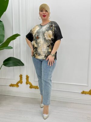 Premium Floral Print Blouse - Wholesale Fashion Top Premium Floral Print Blouse - Wholesale Fashion Top