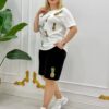 Premium Pineapple Print Cotton T-Shirt & Shorts Set