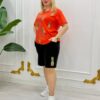 Premium Pineapple Print Cotton T-Shirt & Shorts Set