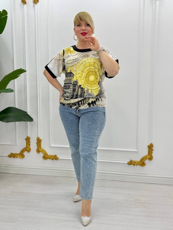 Premium Pink Graphic Print Blouse - Wholesale Premium Pink Graphic Print Blouse - Wholesale
