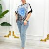 Premium Pink Graphic Print Blouse - Wholesale Premium Pink Graphic Print Blouse - Wholesale