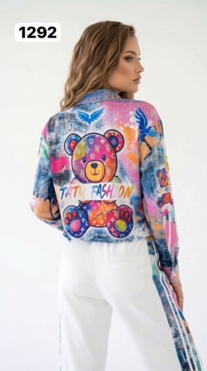 Colorful Artistic Top and Bottom Set - Premium Wholesale Collection