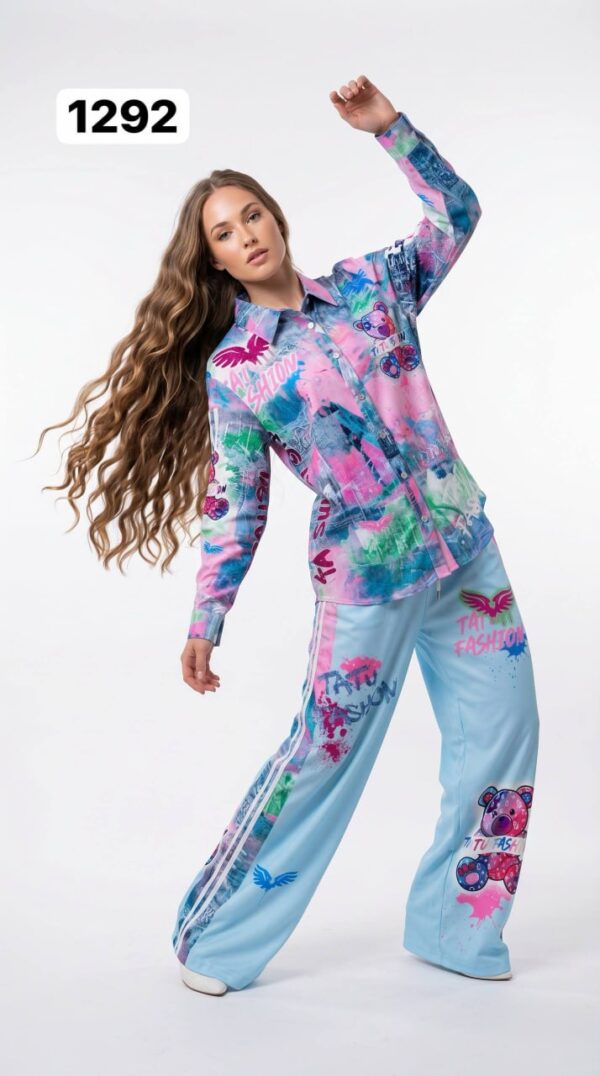 Colorful Artistic Top and Bottom Set - Premium Wholesale Collection Colorful Artistic Top and Bottom Set - Premium Wholesale Collection