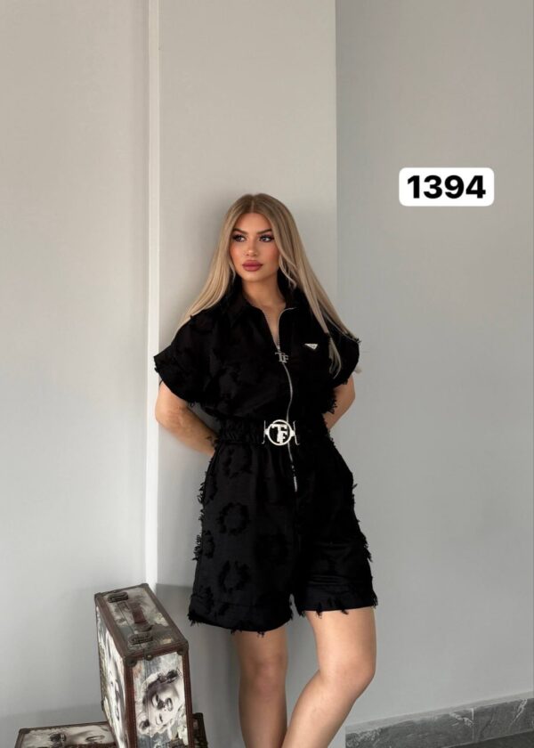 Black Distressed Denim Playsuit Wholesale Black Distressed Denim Playsuit Wholesale