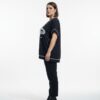 Premium Black Blouse with Embellished Print - Wholesale B2B