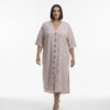 LAVELINA3656 Premium Linen Button Dress LAVELINA3656 Premium Linen Button Dress