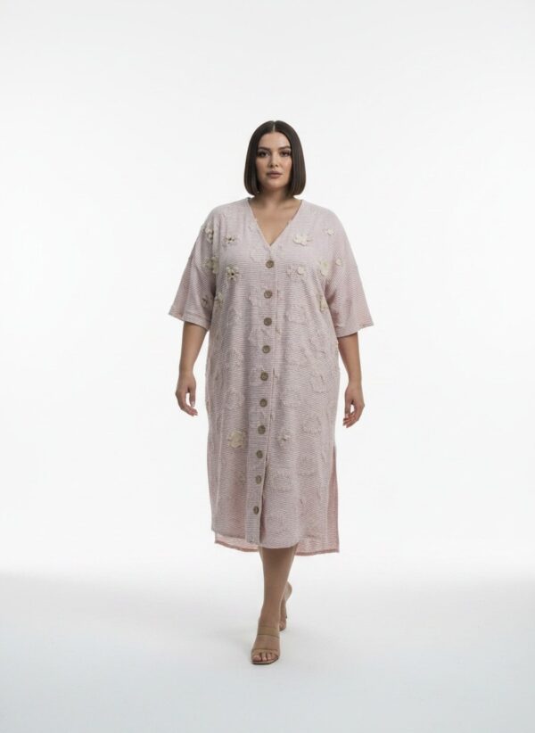 LAVELINA3656 Premium Linen Button Dress LAVELINA3656 Premium Linen Button Dress
