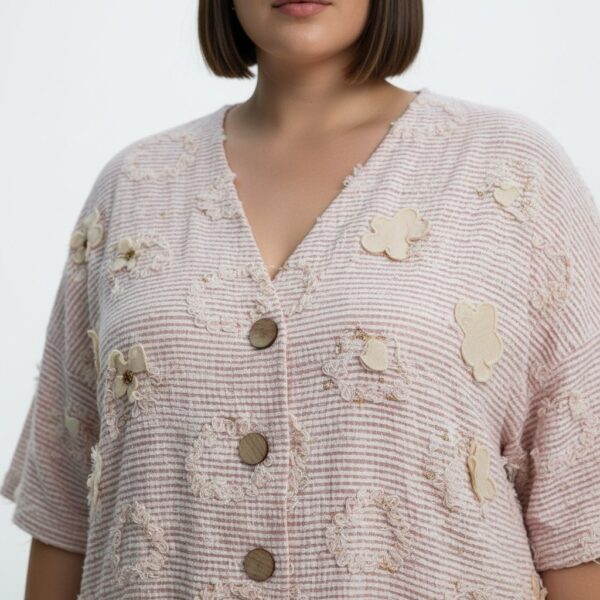 LAVELINA3656 Premium Linen Button Dress LAVELINA3656 Premium Linen Button Dress