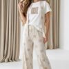 Premium Beige Loungewear Set - Top & Bottom Collection Premium Beige Loungewear Set - Top & Bottom Collection