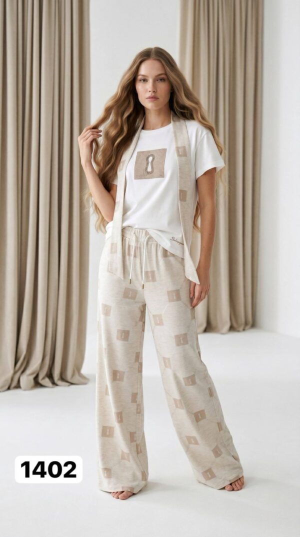 Premium Beige Loungewear Set - Top & Bottom Collection Premium Beige Loungewear Set - Top & Bottom Collection