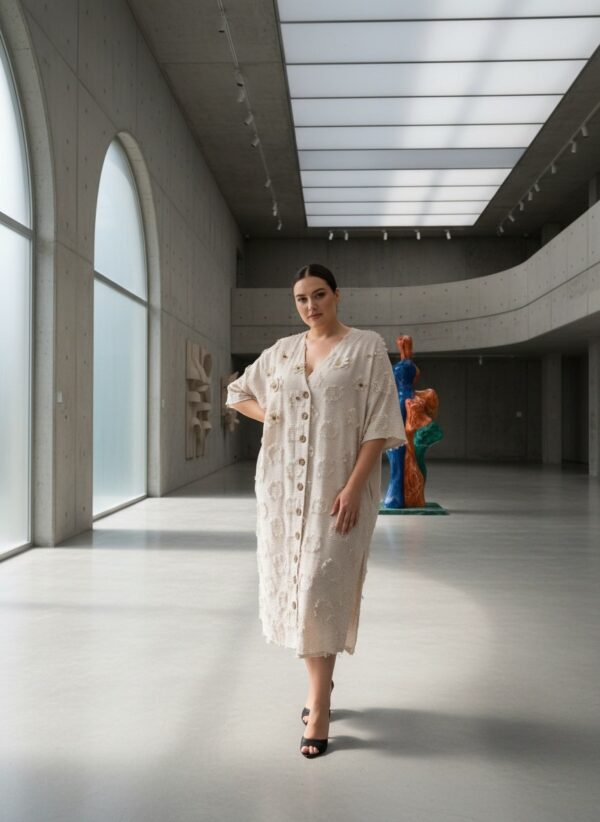 LAVELINA3656 Premium Linen Button Dress LAVELINA3656 Premium Linen Button Dress