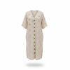 LAVELINA3656 Premium Linen Button Dress LAVELINA3656 Premium Linen Button Dress