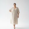 LAVELINA3656 Premium Linen Button Dress LAVELINA3656 Premium Linen Button Dress