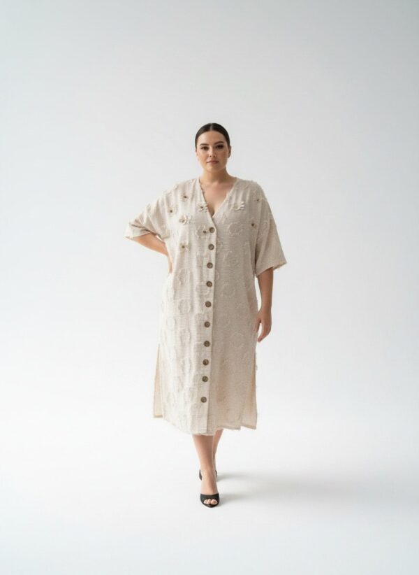LAVELINA3656 Premium Linen Button Dress LAVELINA3656 Premium Linen Button Dress