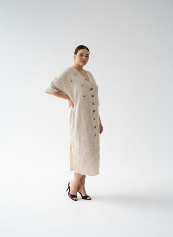 LAVELINA3656 Premium Linen Button Dress LAVELINA3656 Premium Linen Button Dress