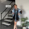 TATU1095 Double Team Denim Shirt Jacket