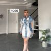 TATU1095 Double Team Denim Shirt Jacket
