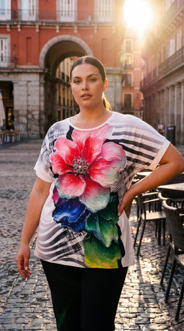 ELIZAFANTI9457 Premium Floral Print Blouse